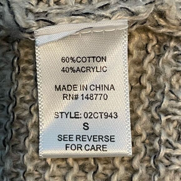 Sienna Sky Hooded Longline Cardigan Sweater Tan Ribbed Knit Open Long Sleeve - Picture 6 of 7